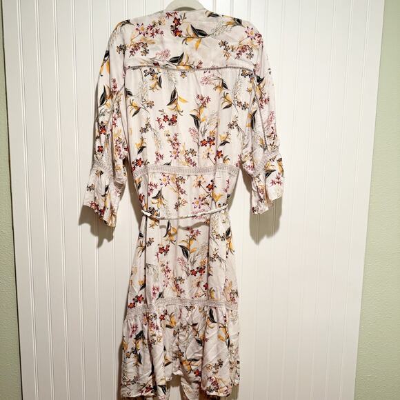 Anthropologie Pintucked Floral Lace Robe Kimono Size XL - Picture 8 of 8